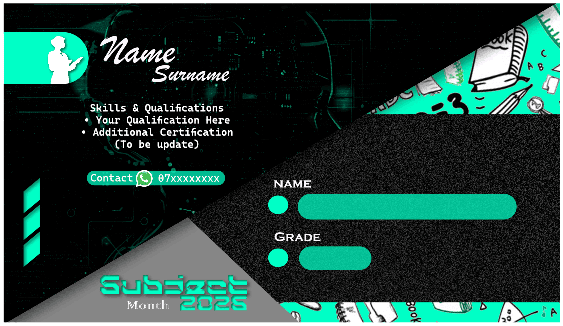 Modern Fee Card Design